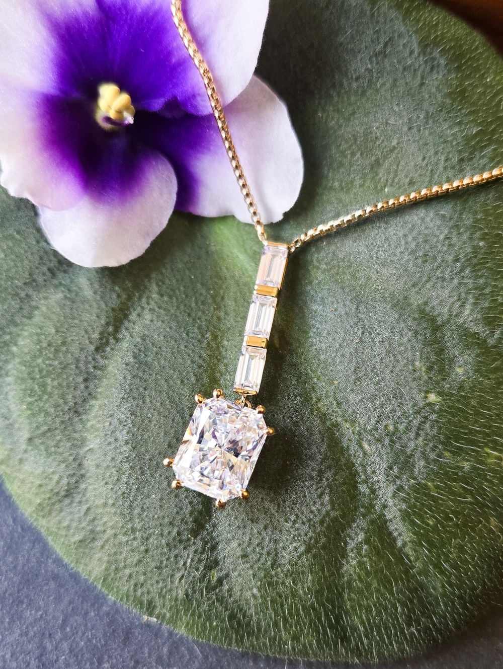 NWT Nadri Chateau Crystal 18k Gold-Plated Necklace